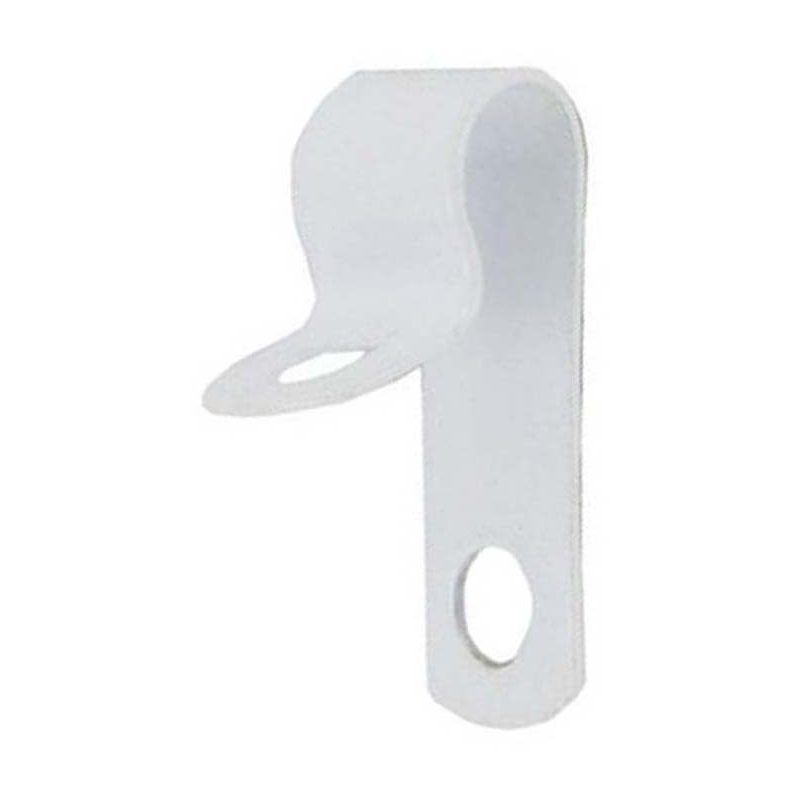 DELIGO RCHL28W LSF COATED PYRO CABLE CLIP 7mm WHITE