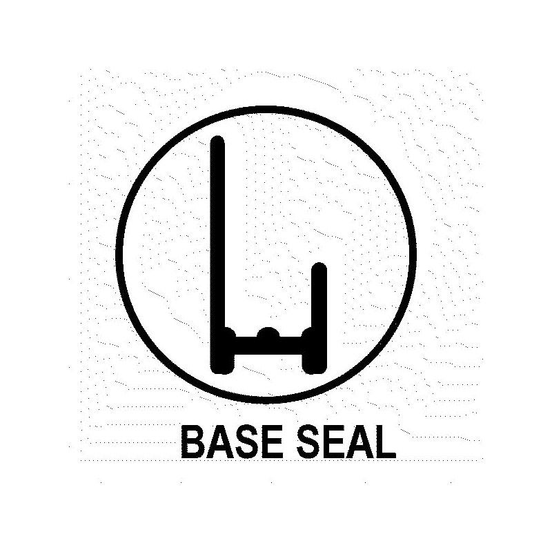 FREEFOAM GEOPANEL ALUMINIUM BASE SEAL TRIM 2.4m x 7.6mm WHITE GET9BSWH