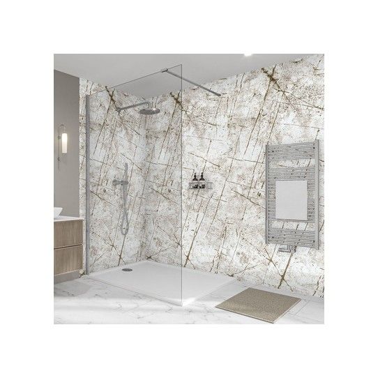 WETWALL ELITE DPF PANEL 9 x 2420 x 580mm VIENNA WHITE 12850033