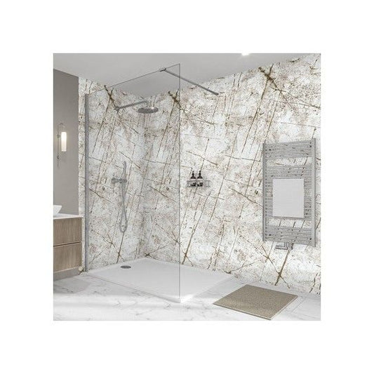 WETWALL ELITE DPF PANEL 9 x 2420 x 580mm VIENNA WHITE 12850033