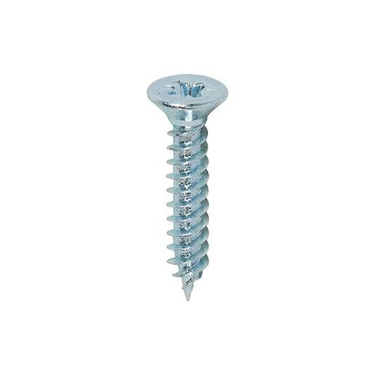 TIMCO TWINTHREAD CSK BZP WOODSCREWS 4 x 5/8" (BOX 200) 00458CWZ