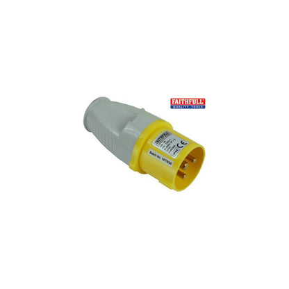 FAITHFULL FPPPLUG110 TRAILING LEAD PLUG 110v 16a YELLOW