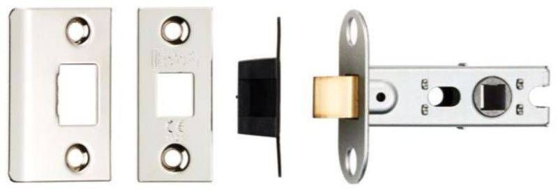 CARLISLE BRASS TUBULAR MORTICE LATCH CE. B/T SQ. 76mm BTL4/SQ