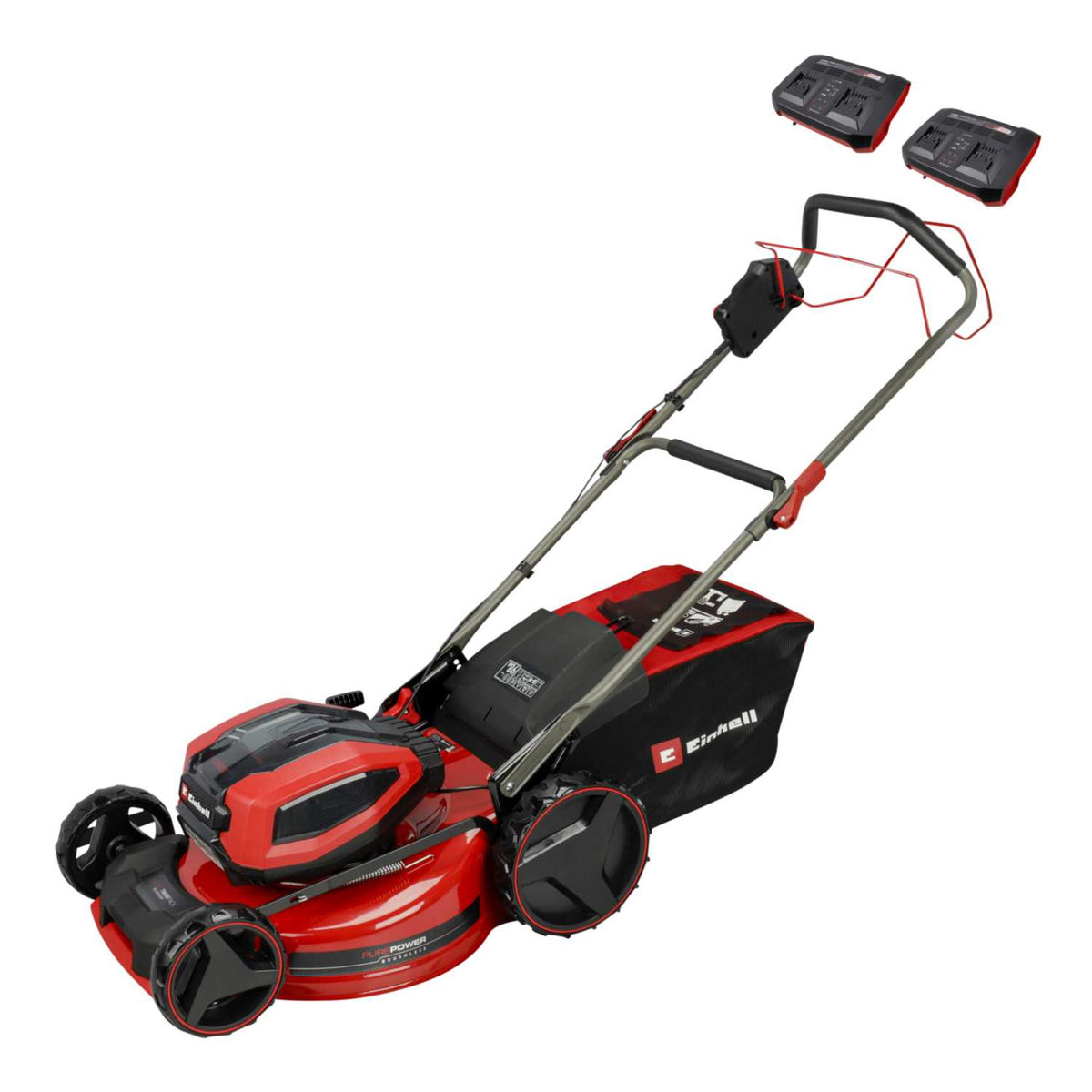 Einhell GP-CM 36/52 S Li BL Twin 18V Lawnmower 52cm with 4 x 5.2Ah Batteries