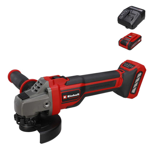 Einhell Professional TP-AG 18/125 CE Q Li-Solo 18V 125mm Angle Grinder and Starter Kit
