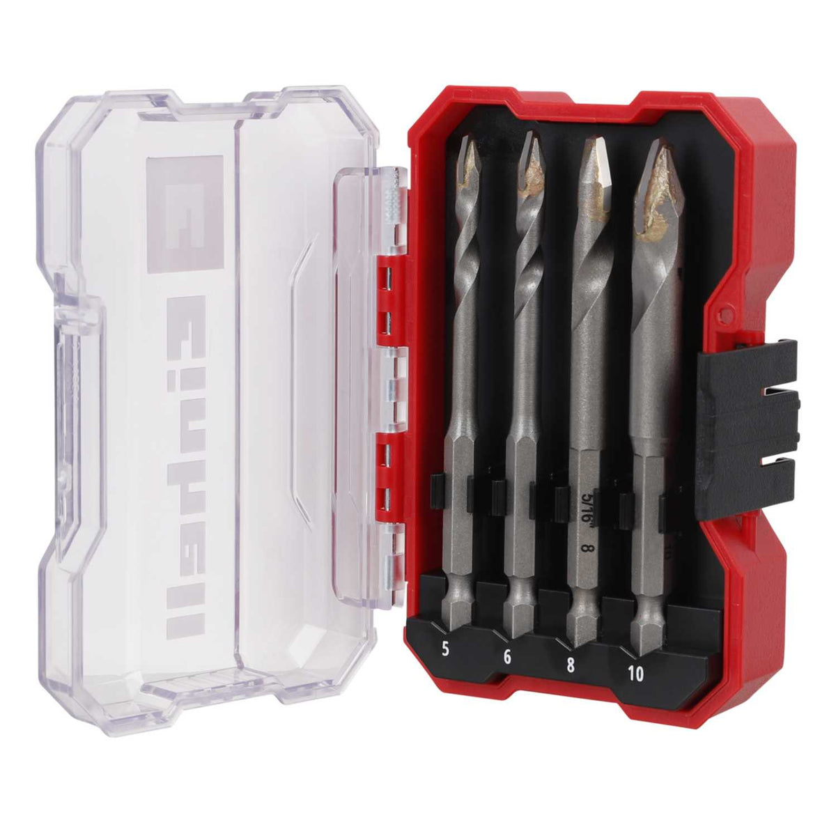 Einhell 4 Piece XS-CASE TC Ceramic Tile Drill Bit Set