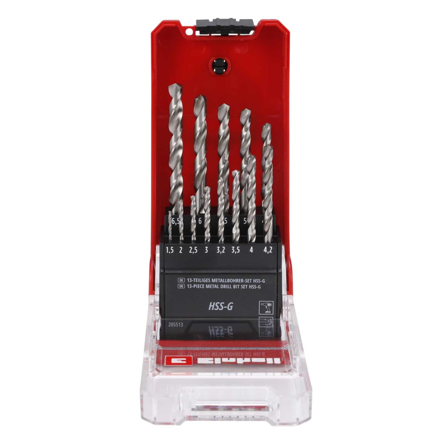 Einhell 13 Piece HSS-G Silver Drill Bit Set