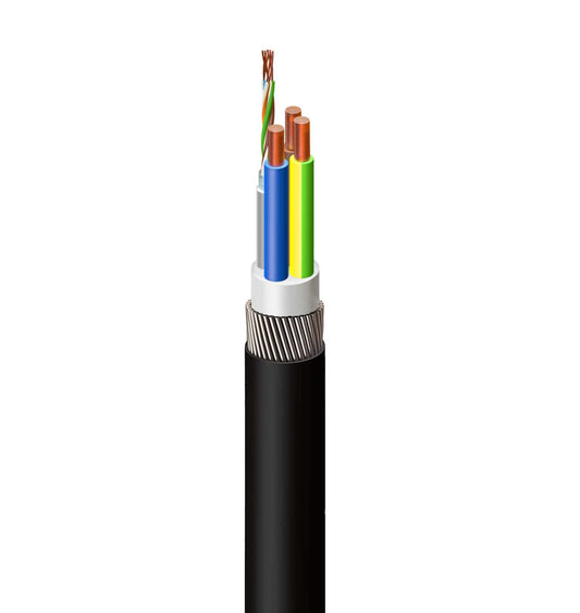 10mm² 3 Core CAT6A SWA EV Cable (Cut Length Sold By The Metre)