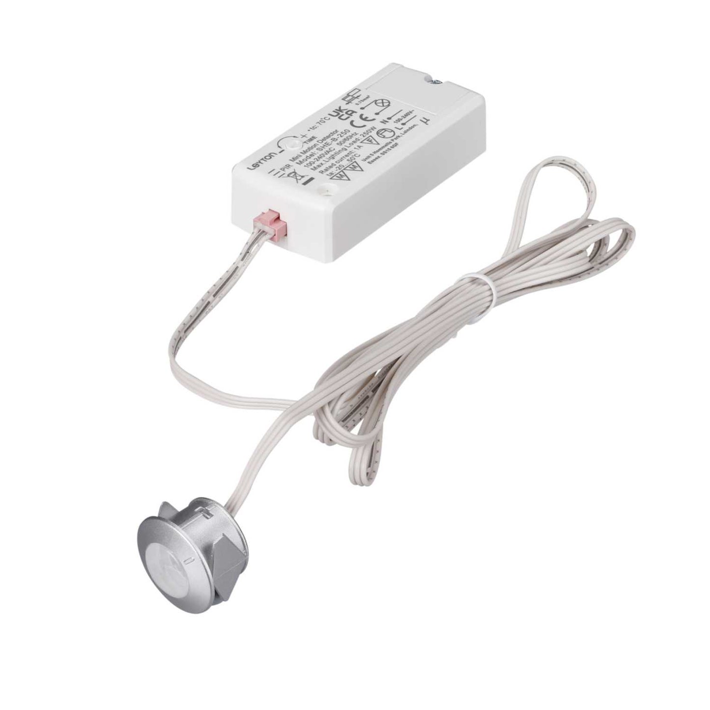 ELD 250W Flush Ceiling Mount PIR Sensor Switch Silver