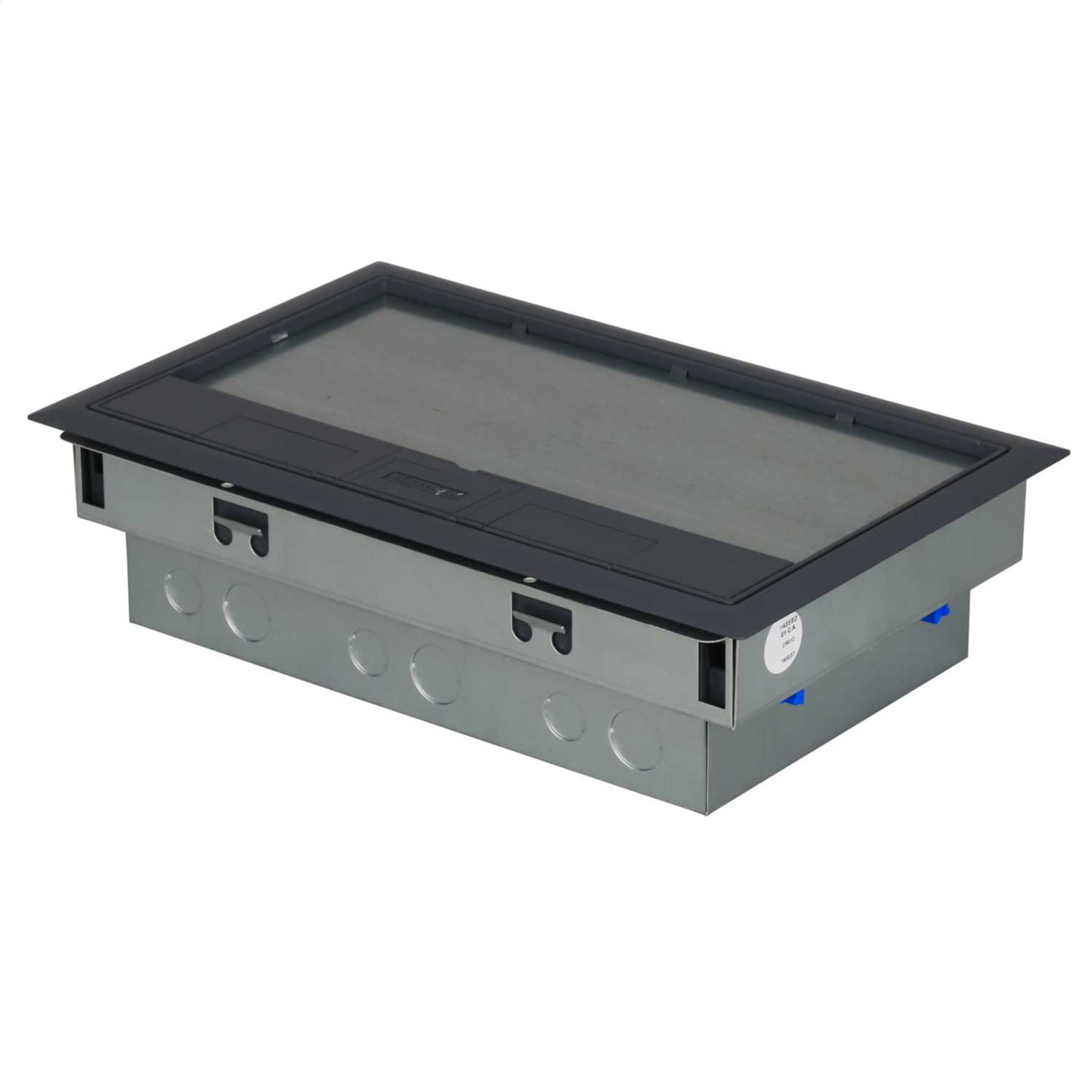 Electrak Legrand 3 Compartment Floor Box 75mm Deep Single Base
