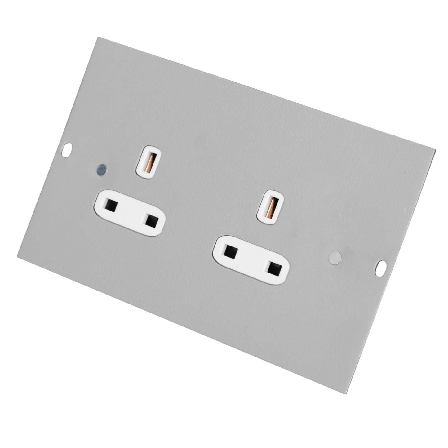 Electrak Legrand 2 Gang Unswitched Socket Outlet