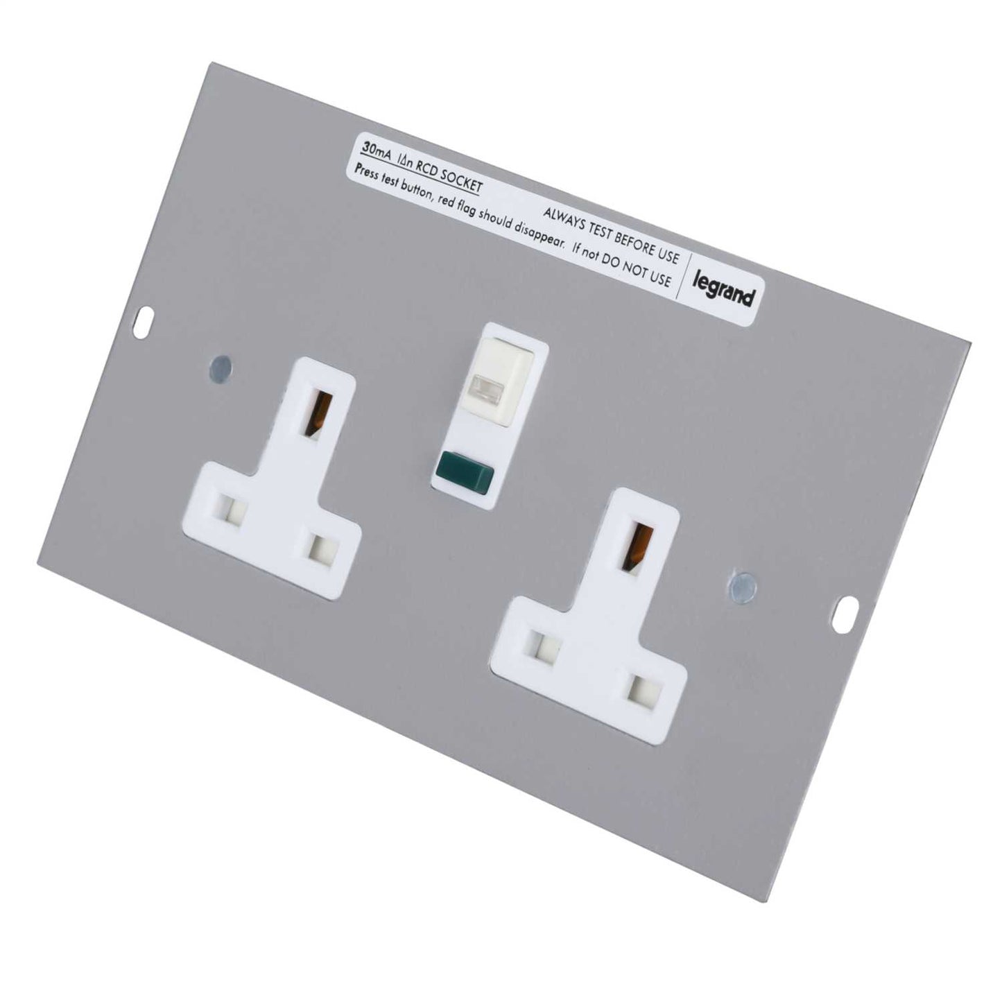 Electrak Legrand 2 Gang RCD Socket Outlet - Low Noise