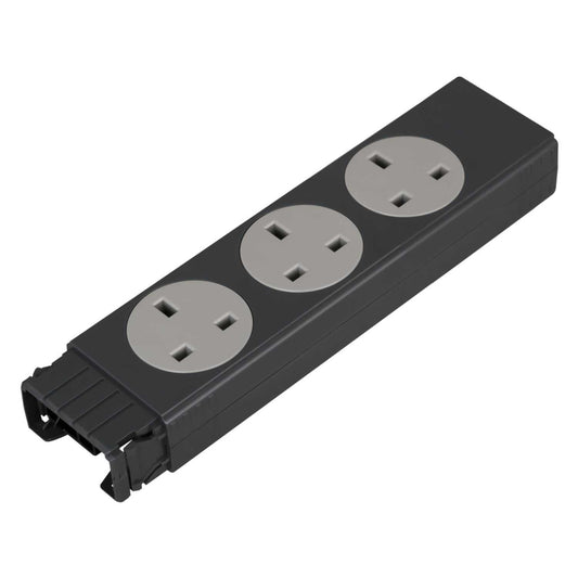 Electrak Legrand 3 Gang Rotatable Socket Module Standard Earth