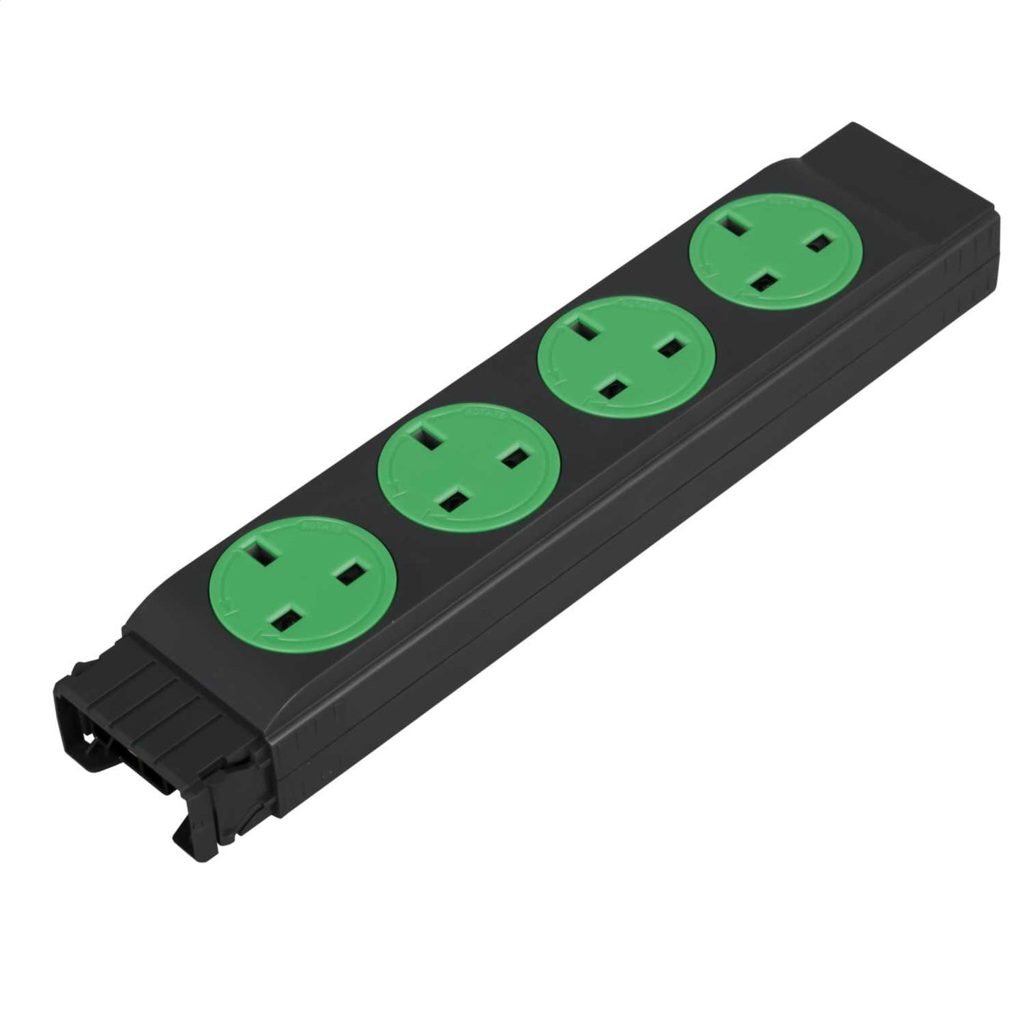 Electrak Legrand 4 Gang Rotatable Socket Module Clean Earth
