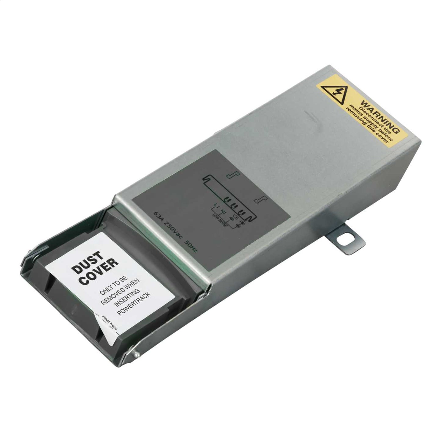 Electrak Legrand 63A 4P+E 3 Phase Track Feed Unit Grey