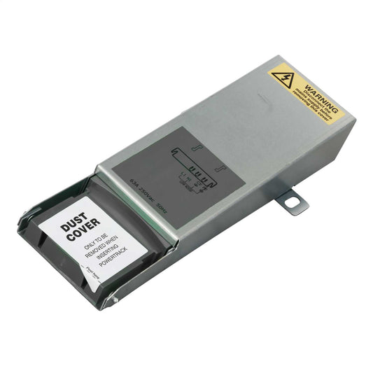 Electrak Legrand 63A 4P+E 3 Phase Track Feed Unit Grey
