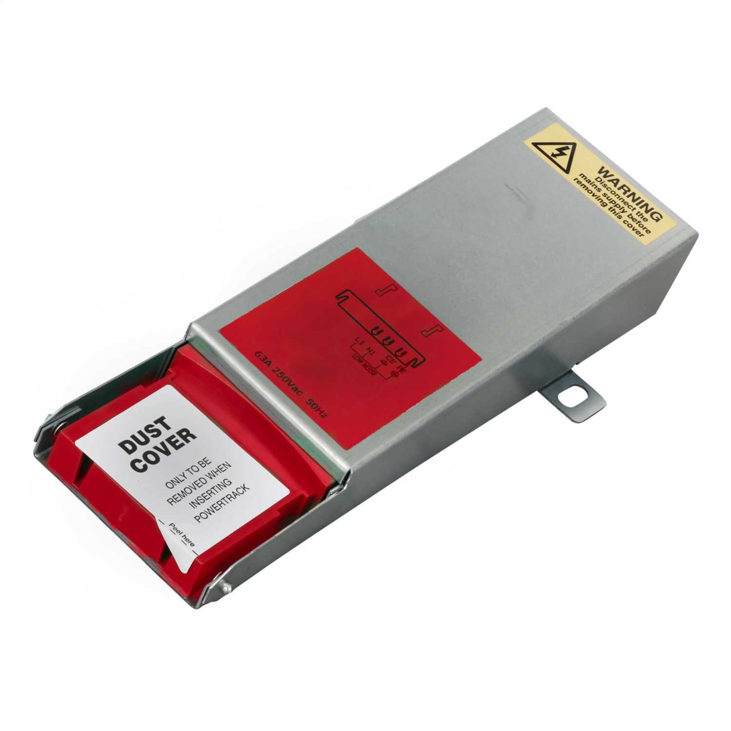 Electrak Legrand Track Feed Unit Red 63A 2P+E Auxiliary Earth