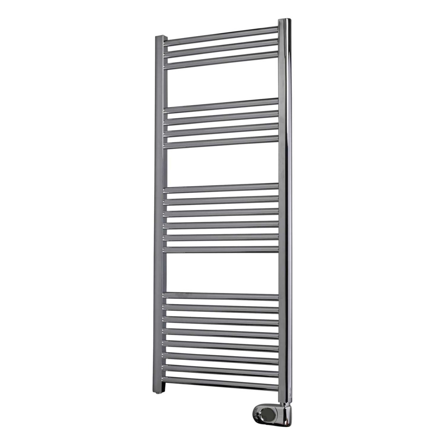 Elnur 500W Thermostatic Electric Towel Rail Ladder Style Straight Chrome