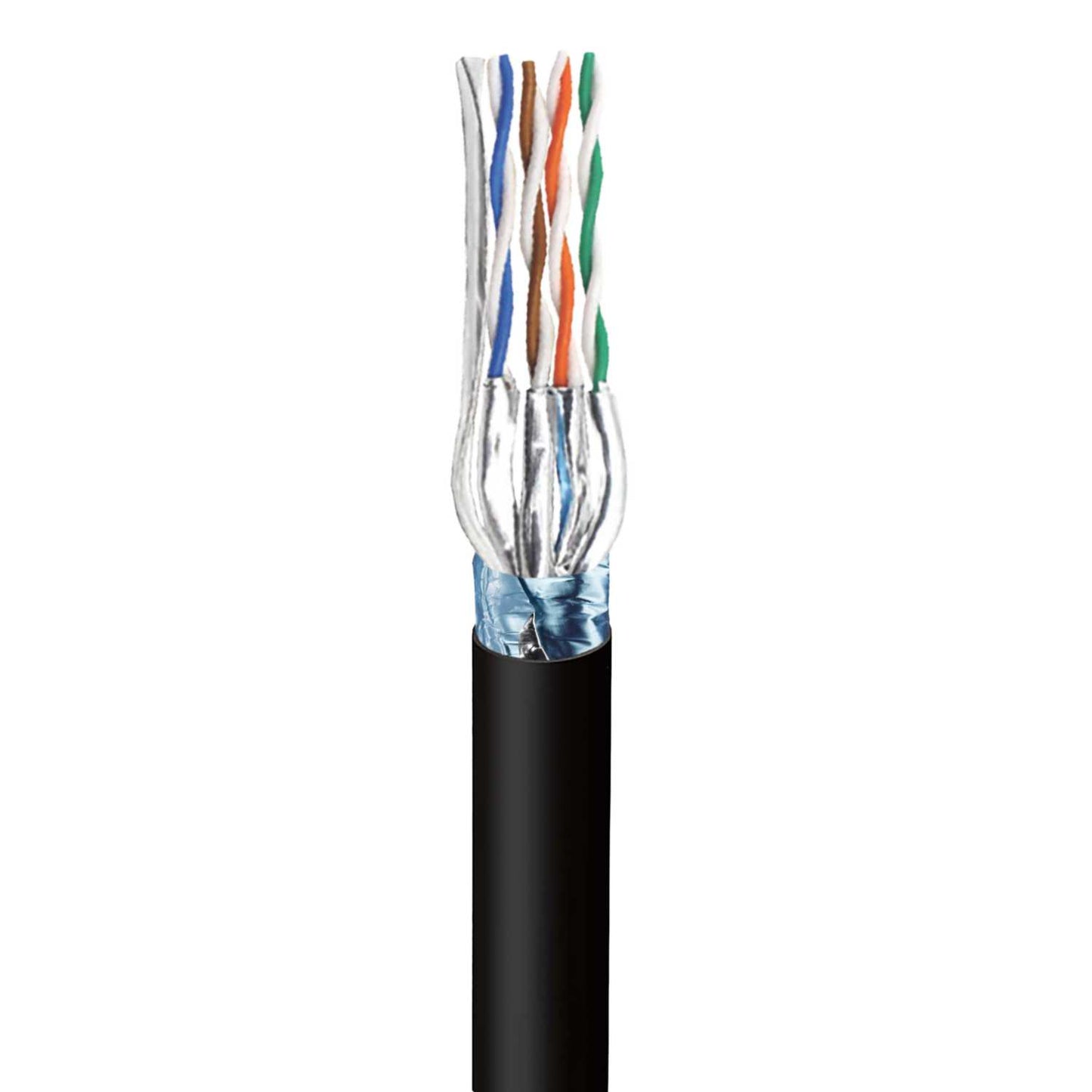 CAT6A F/FTP Shielded Twisted Pair External Duct Black 305m