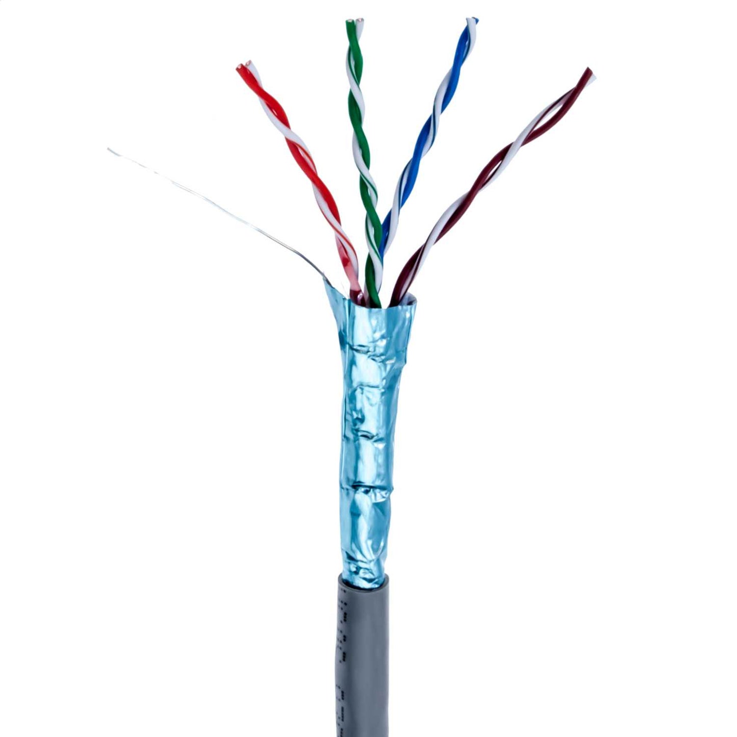Emitex CAT5e F/UTP Shielded Foil Twisted Pair Cable Grey 305m