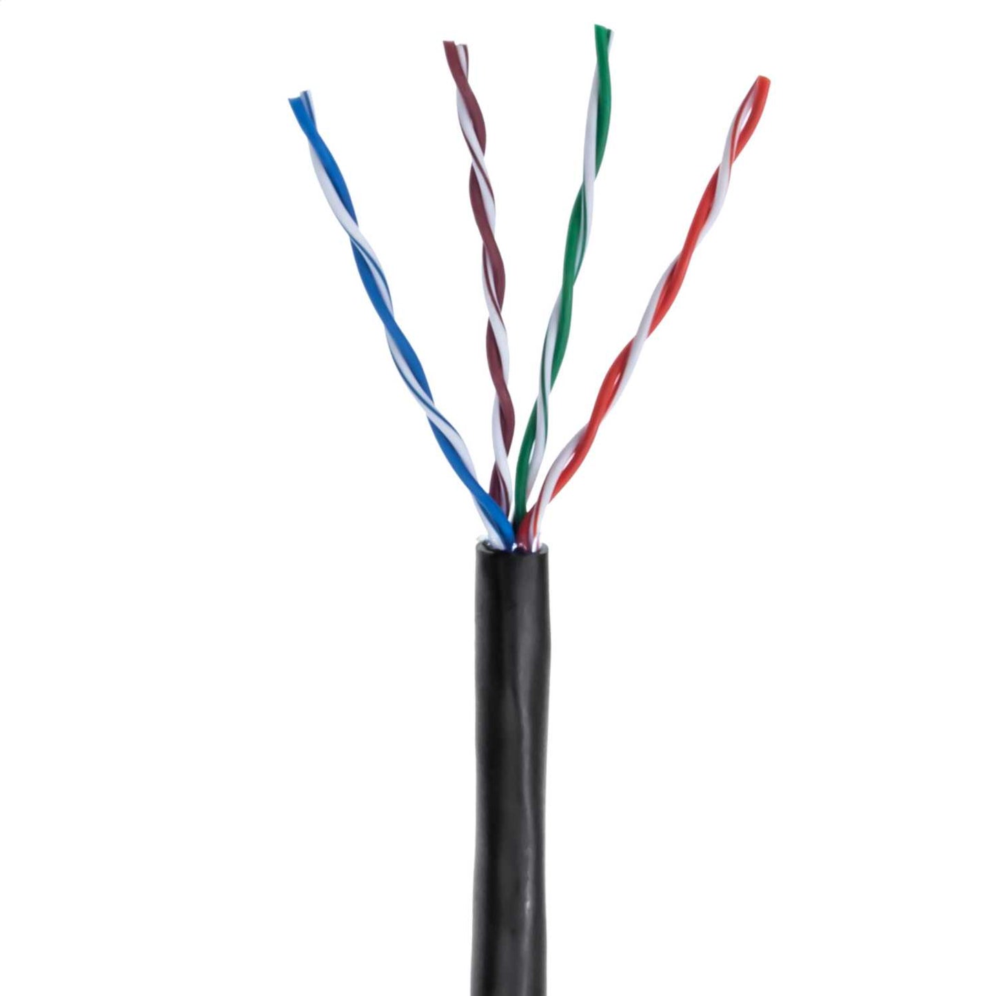 Emitex CAT5e U/UTP Unshielded Twisted Pair External Duct Cable Black 305m