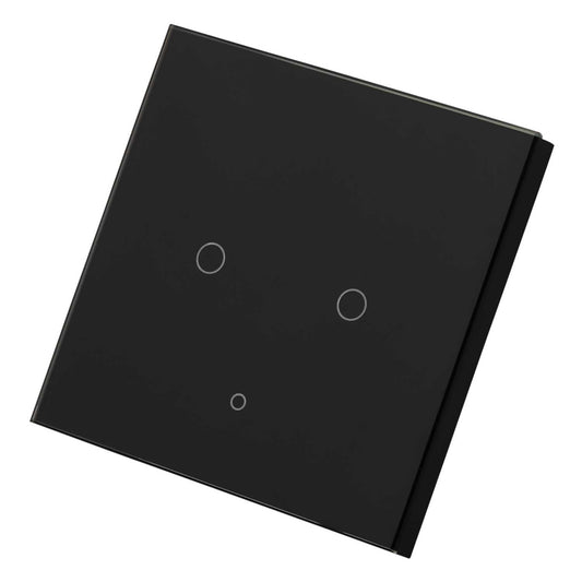 Enerj 2 Gang Wi-Fi Smart Touch Switch Black