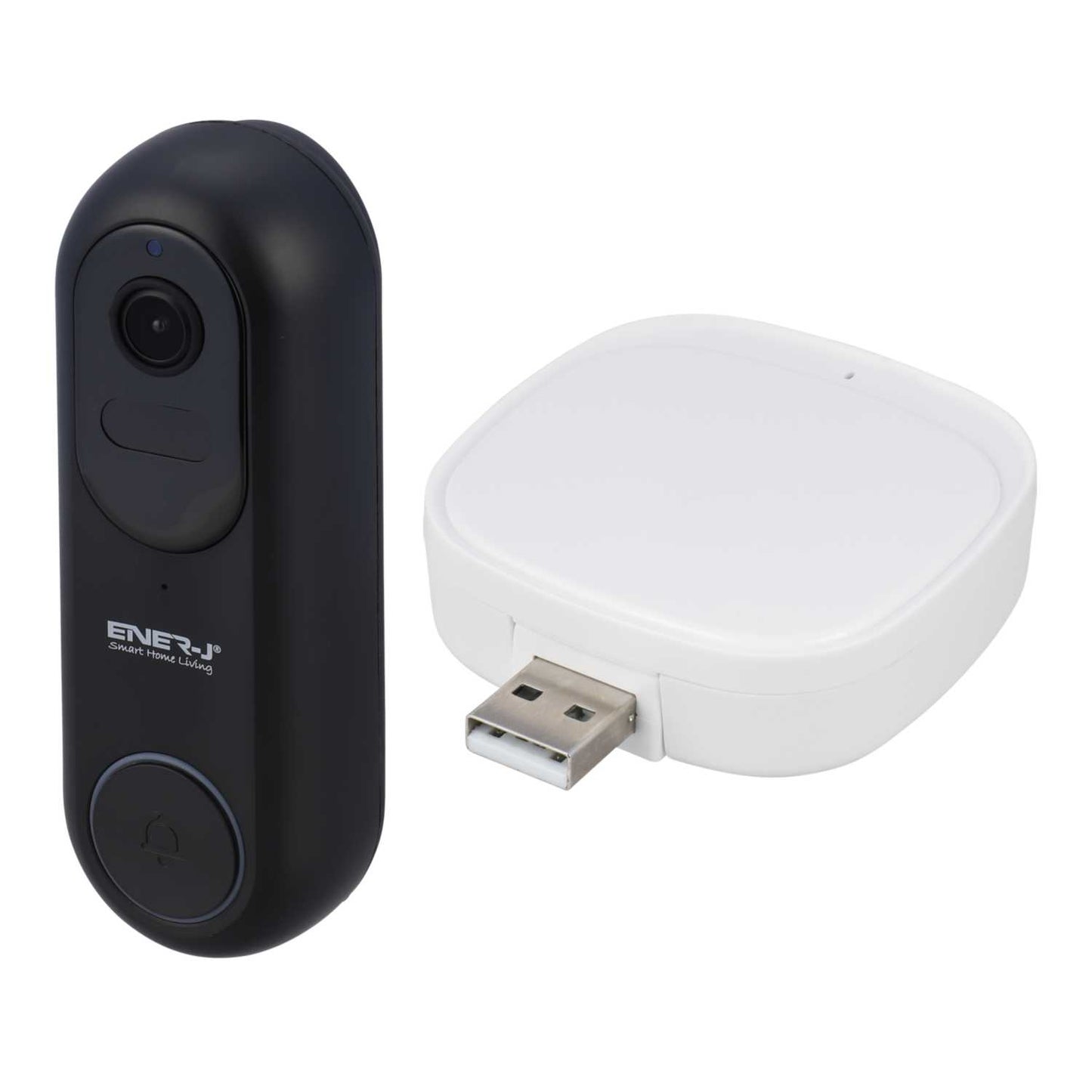 Enerj 1080P Wired and Wireless Video Doorbell with USB Chime