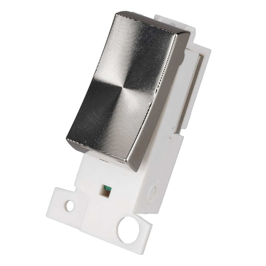 Enerj 1 Gang Grid Switch Minigrid Style Satin Chrome