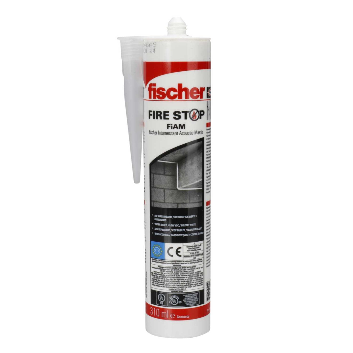 Fischer Firestop Fiam Intumescent Acoustic Mastic 310ml