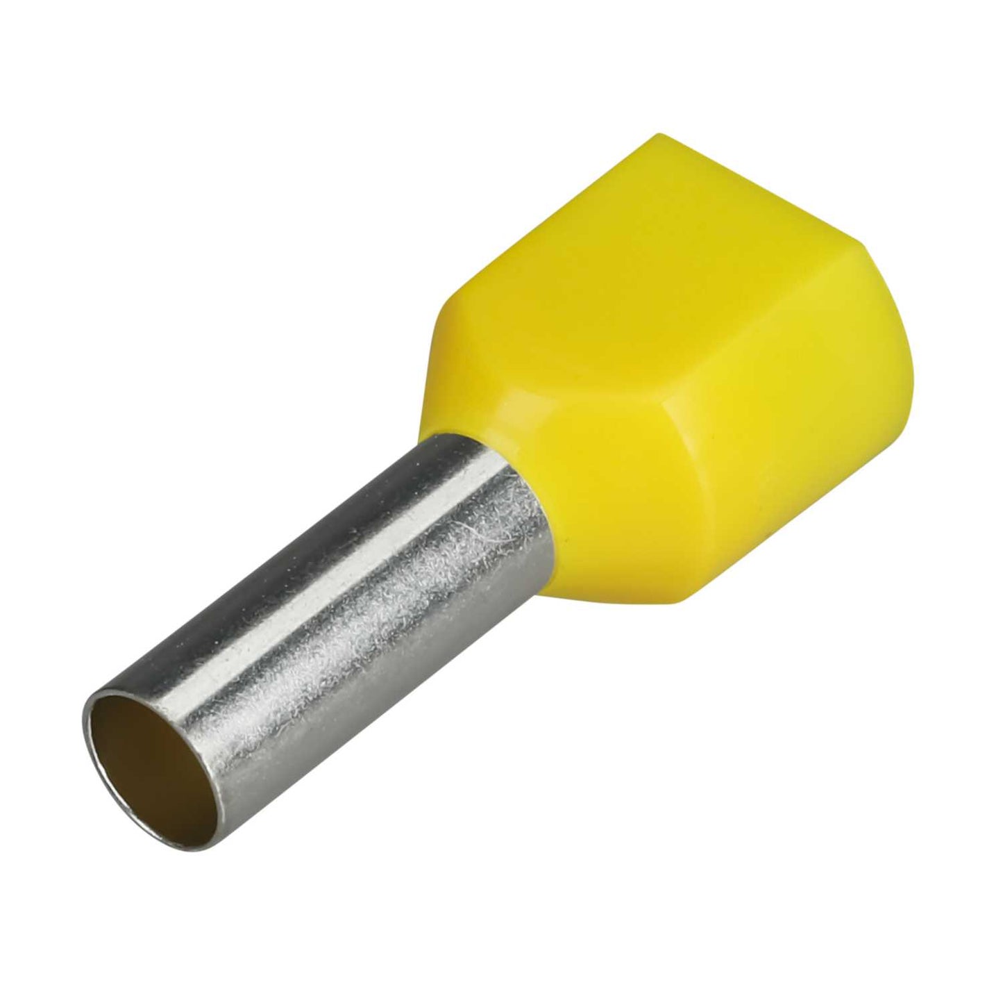 Engex 6mm Twin Entry Bootlace Ferrules Yellow (Pack of 100)