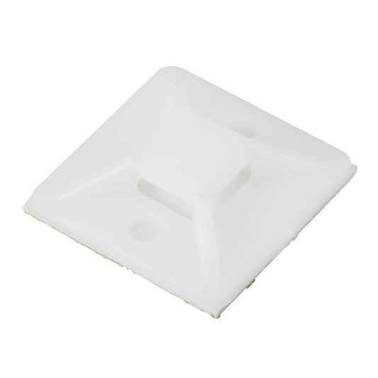Engex 28mm x 28mm Cable Tie Base Natural (Pack of 100)