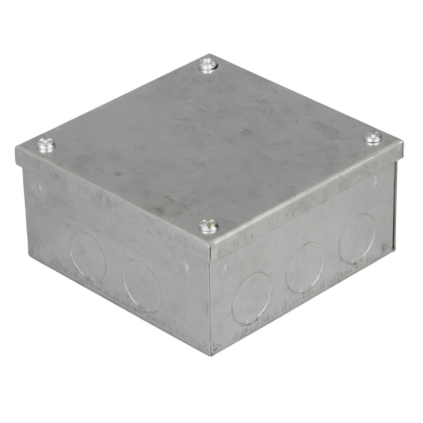 Engex 100mm x 100mm x 50mm Galvanised Adaptable Box with Knockouts