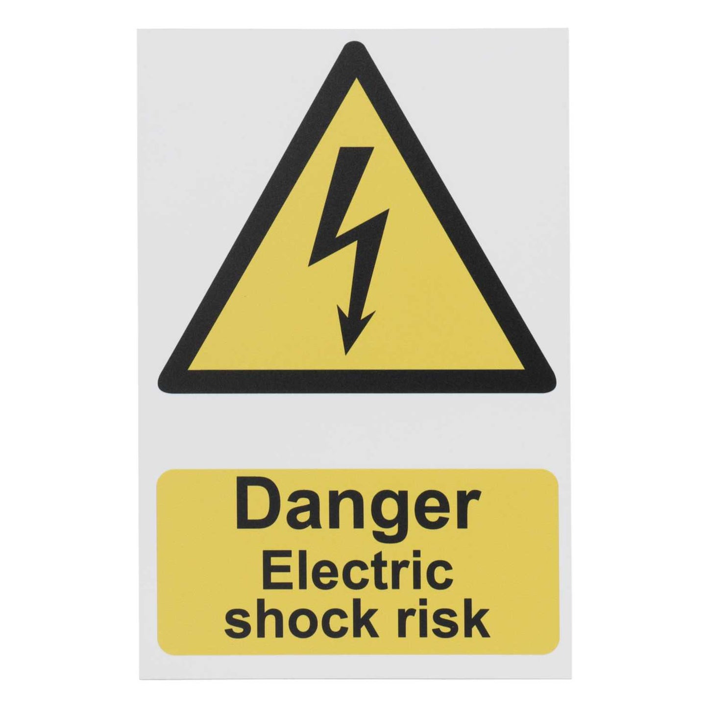 'Danger Electric Shock Risk' Sign