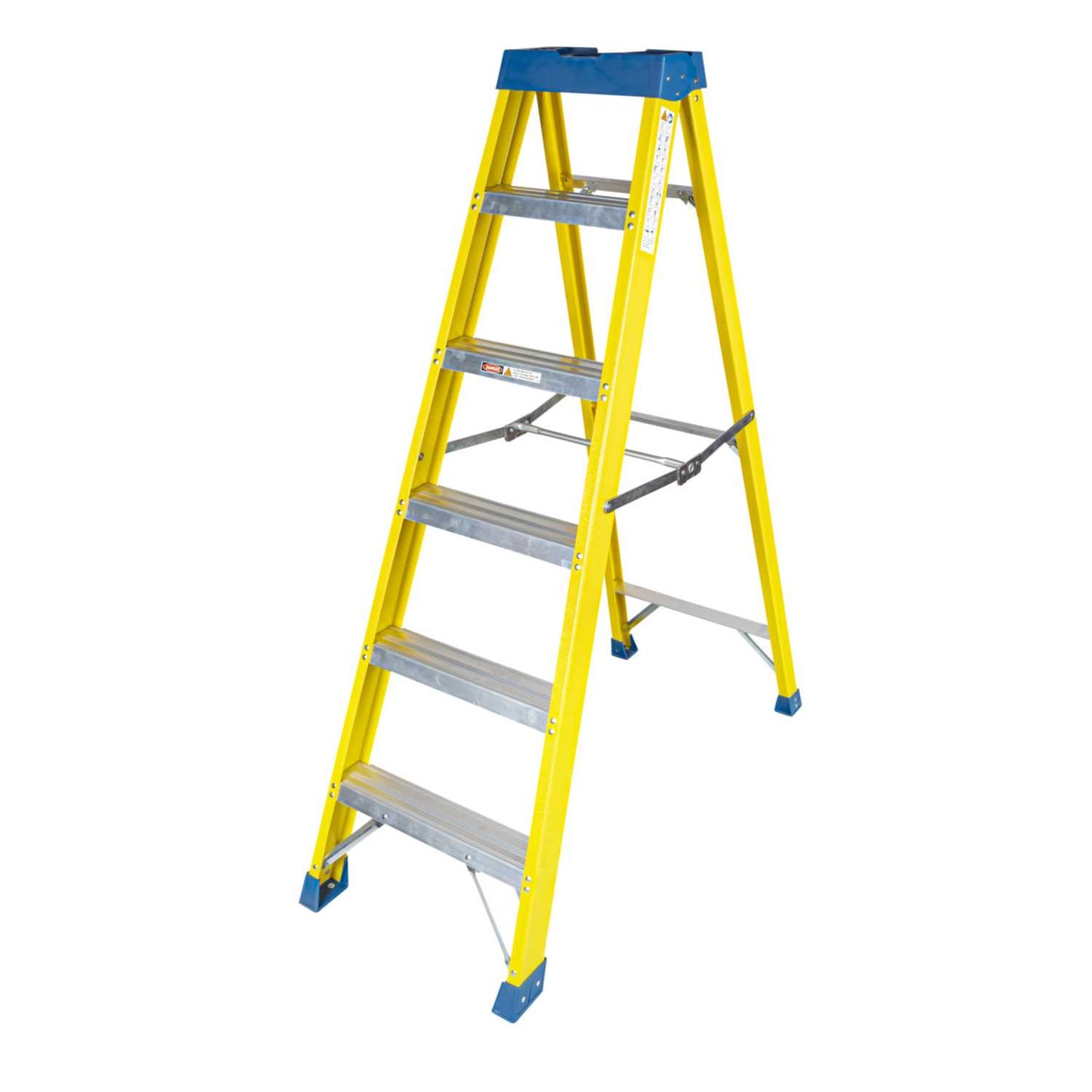 Engex 6 Tread Fibreglass Stepladder with Magnetic Tool Tray