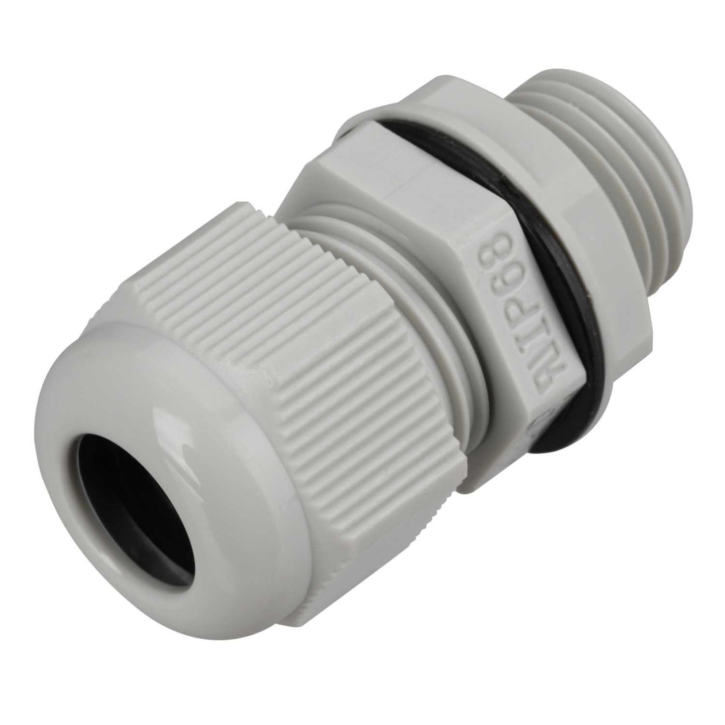 Engex 16mm IP68 Nylon Compression Gland with Locknut Grey (Pack of 10)