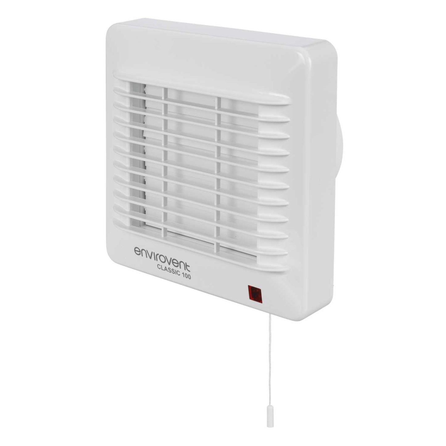 Envirovent 100mm 4" Classic Auto Shutter Fan with Humidistat, Pullcord and Timer