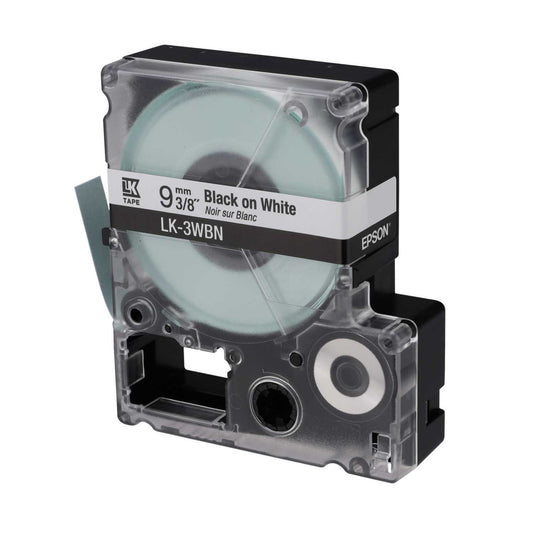 Epson LabelWorks 9mm x 9m Cartridge Black on White