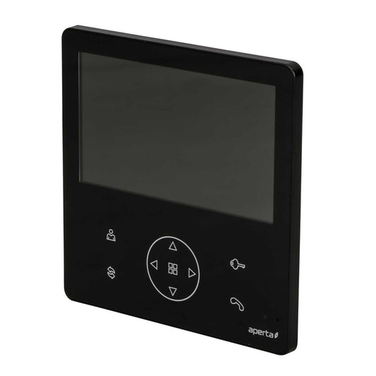 ESP Aperta Colour Video Door Entry Monitor Black with Record Facility