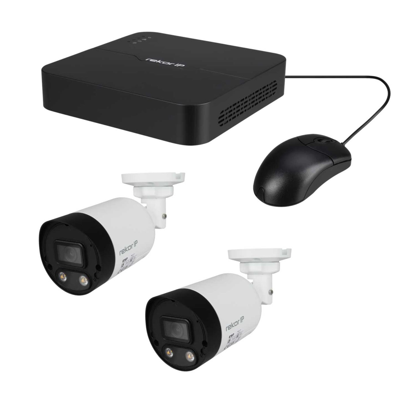 ESP Rekor IP 24/7 4 Channel 2 White Bullet Camera 2MP HD 1TB Cctv Kit