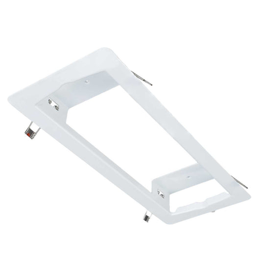 Eterna Semi Recessed Emergency Bulkhead Frame White