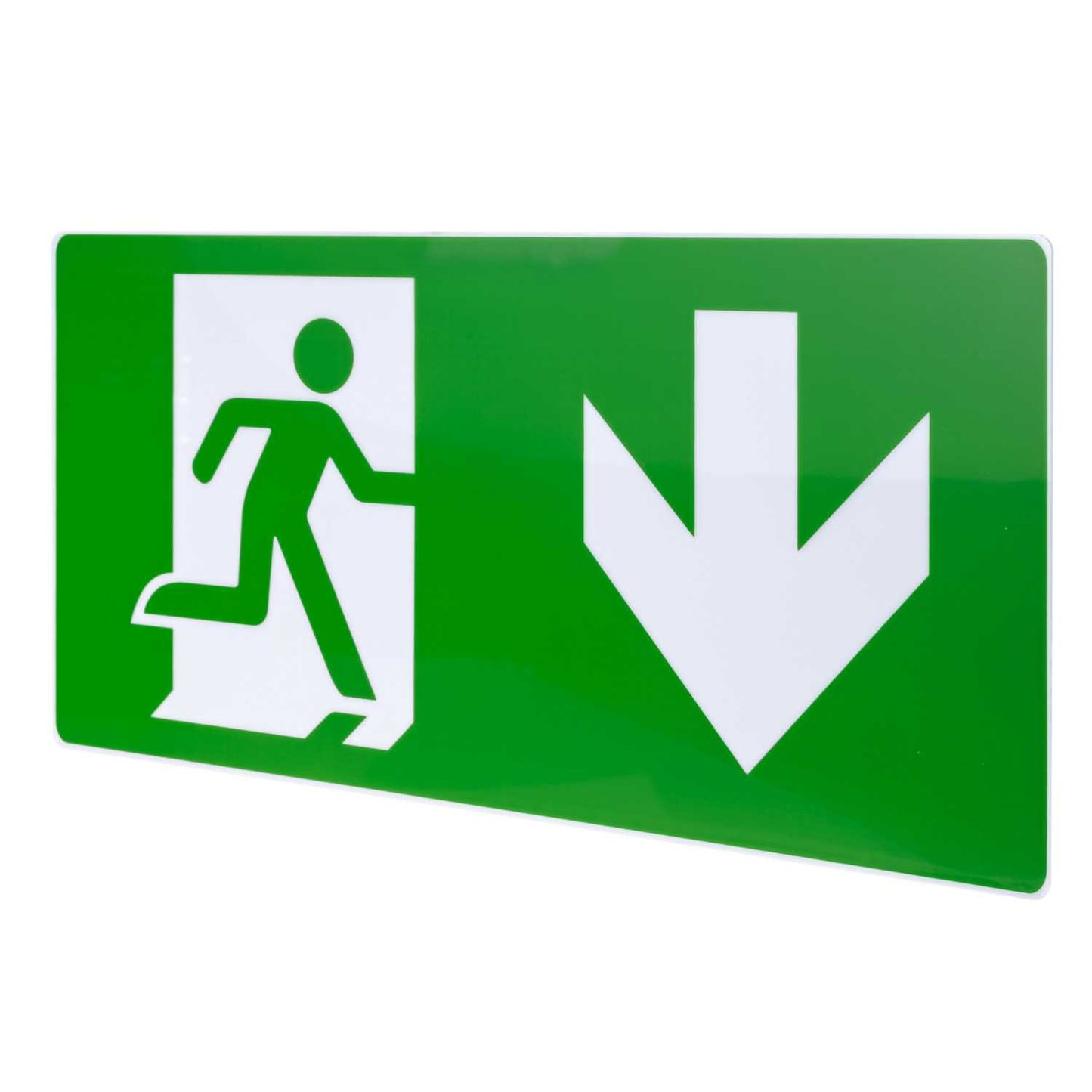 Eterna ISO 7010 Down Arrow Legend for Exit Box