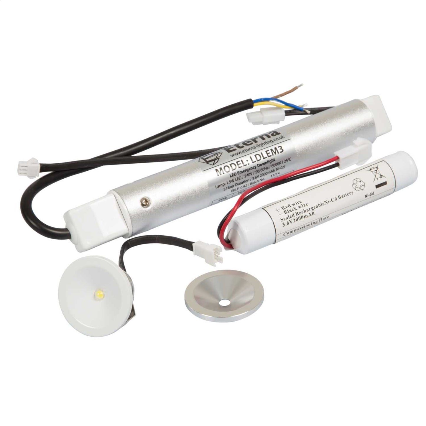 Eterna 1.4W LED Non Maintained Emergency Downlight