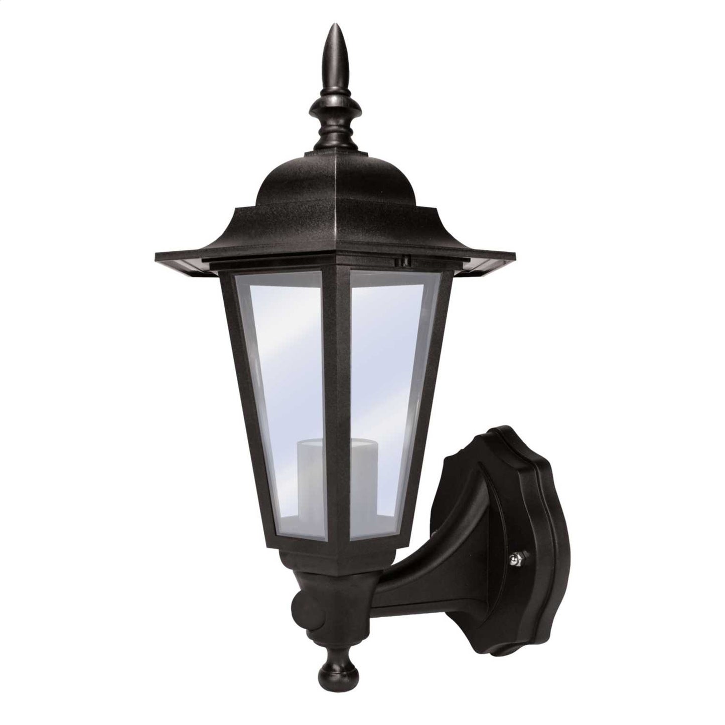 Eterna 60W Full Lantern with PIR Black