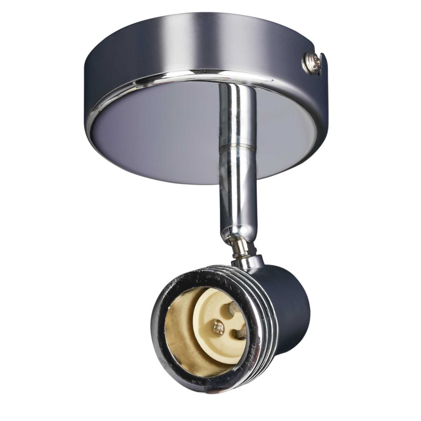 Eterna 50W GU10 Single Spotlight Polished Chrome