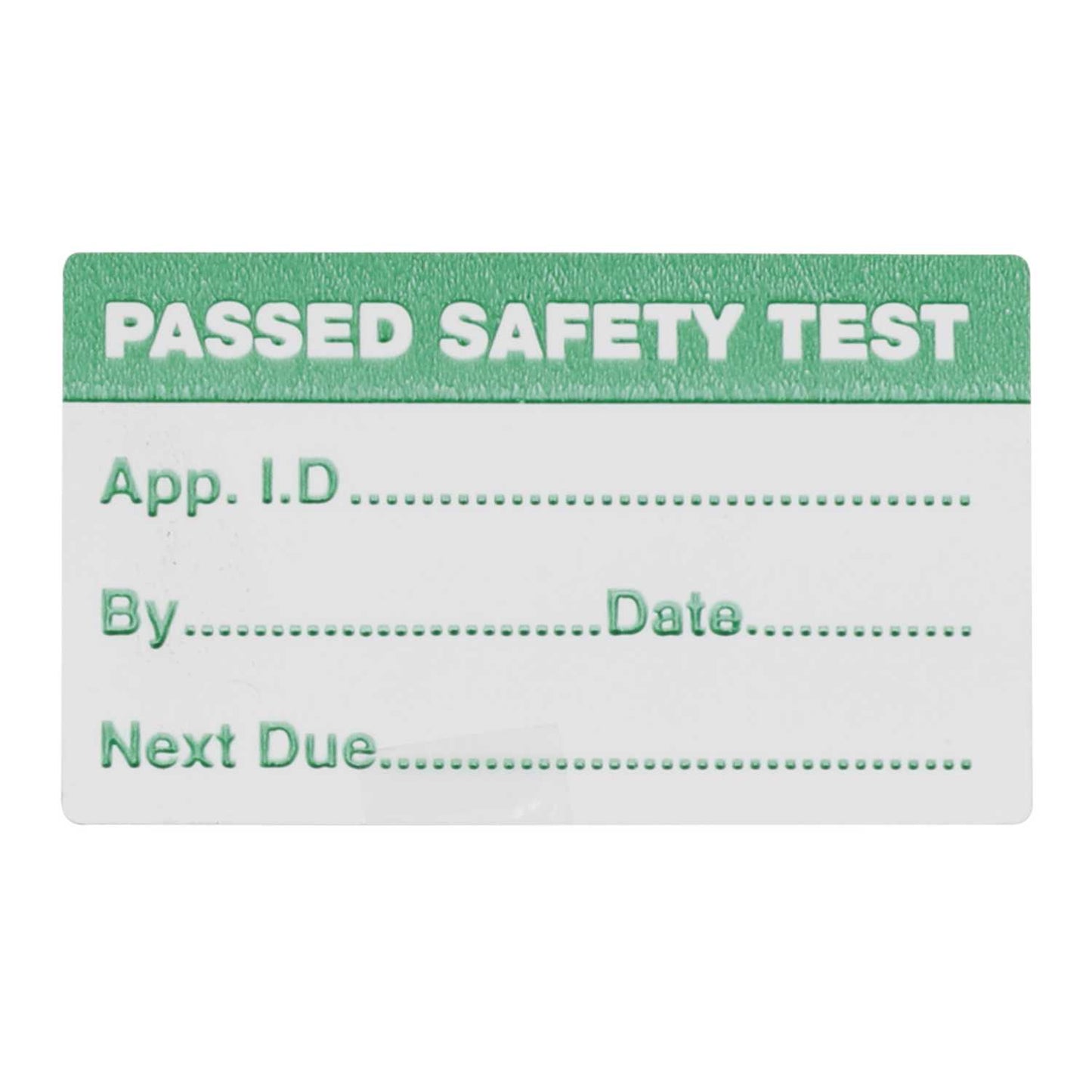 Ethos Pass Labels for PAT Testing (Roll of 500)