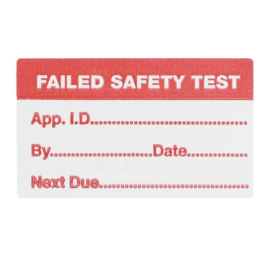 Ethos Fail Labels for PAT Testing (2 x Rolls of 250)