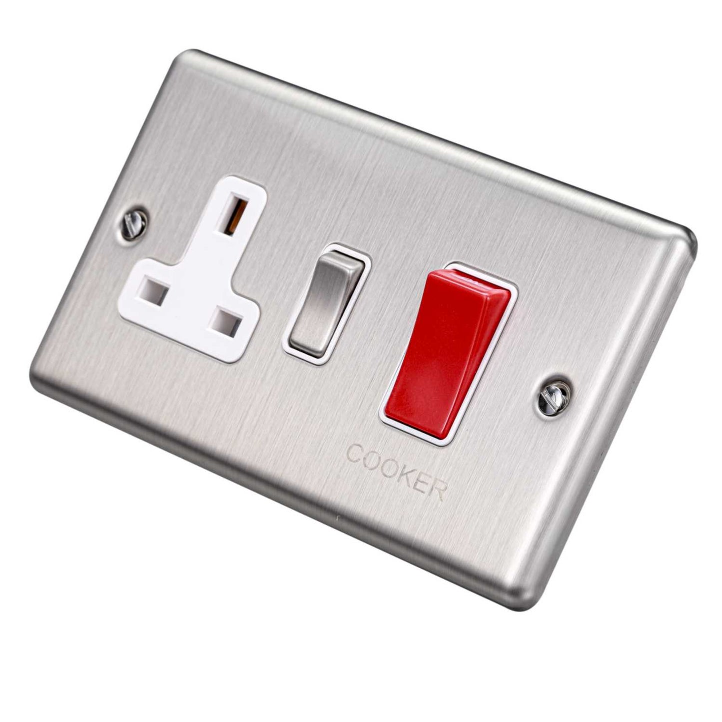 Eurolite 45A DP Cooker Control Unit White Insert Satin Stainless Steel
