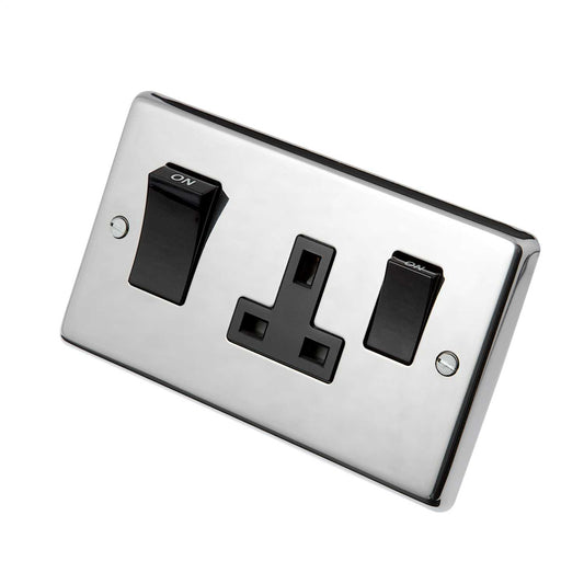 Eurolite 45A DP Cooker Control Unit Black Insert Polished Stainless