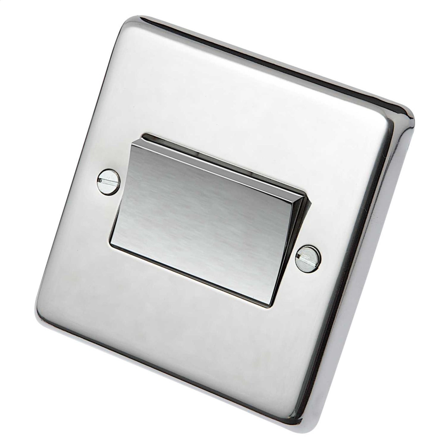 Eurolite 10A Triple Pole Fan Isolator Polished Stainless Steel