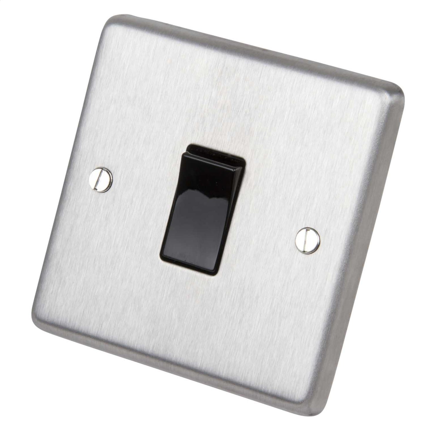 Eurolite 20A DP Switch Black Insert Satin Stainless Steel